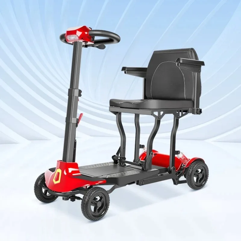 

Transportation electric vehicle four-wheeler, folding, can be placed in the trunk, good things to share