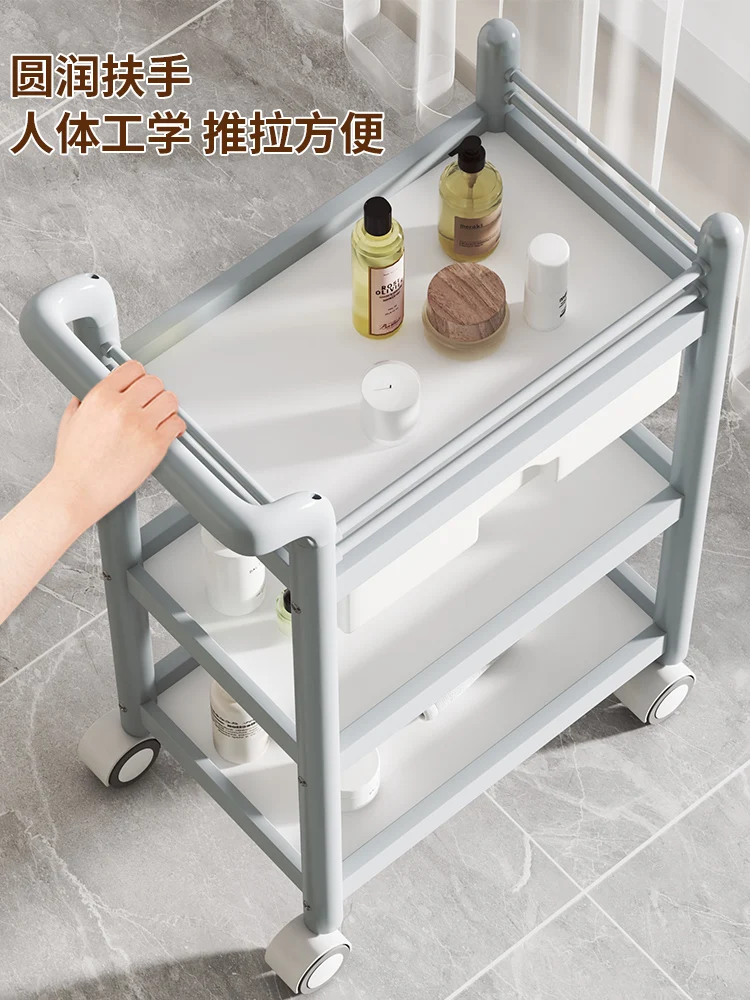 Beauty cart, small trolley, beauty salon special instrument placement, small bubble medical treatment cart, hand cart tool cart