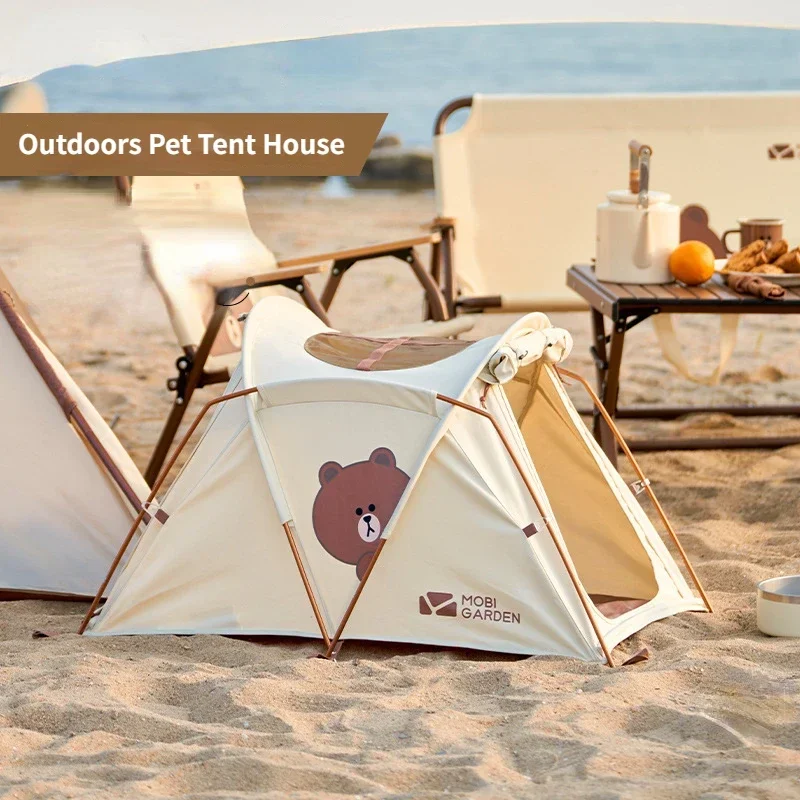 

Dog House Tent Cat Bed Pet Cushion Waterproof Automatic Camping Tent Light Weight Cat Kennel Shelter Outdoor Indoor Dog House