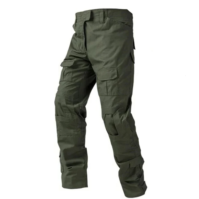 Tactical Pants Camouflage Cargo Pants Men Knee Pad Military Airsoft Camouflage Clothes Hunter Field Hiking Trouser Woodland