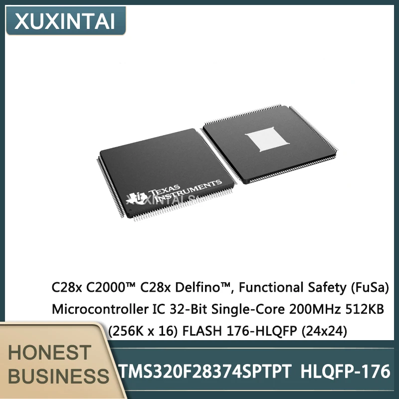 5Pcs/Lot New Original  TMS320F28374SPTPT  TMS320F Microcontroller IC 32-Bit Single-Core 200MHz 512KB (256K x 16) FLASH 176-LQFP