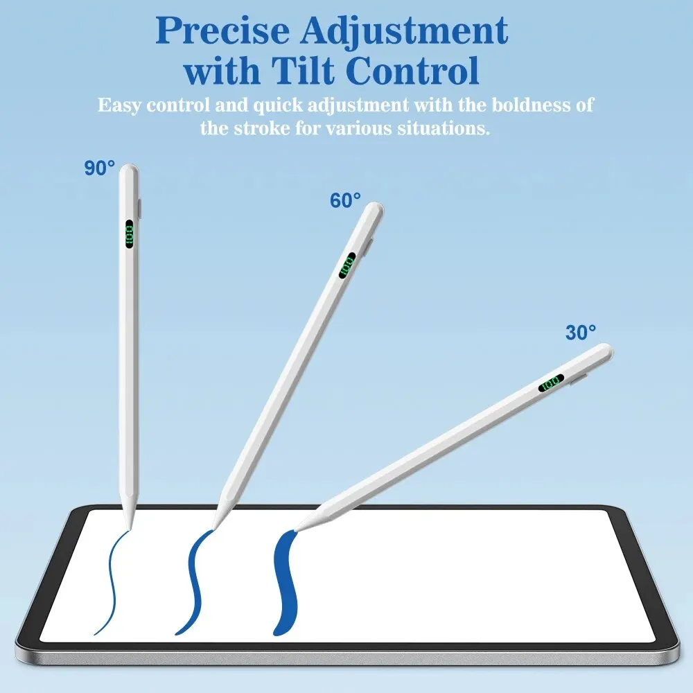 For Apple Pencil 2 1 LCD Power Display Palm Rejection iPad Pencil For iPad 2023 - 2018 Pro 11 12.9 Air 3 4 5 Mini for Apple Pen