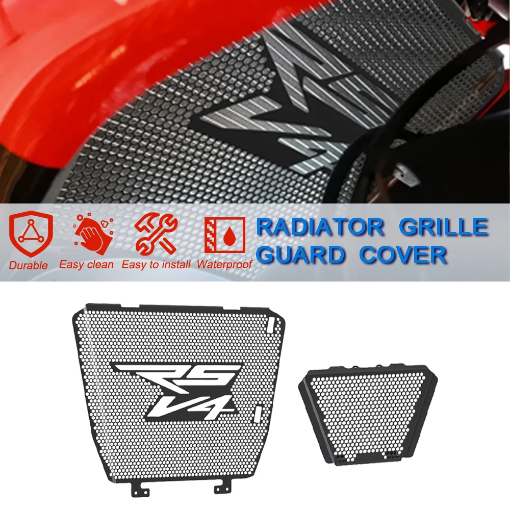 

For Aprilia RSV4 1000 2009-2010-2011-2012-2013-2014-2015-2016-2017-2018-2020 Radiator Guard And Oil Cooler Guard Set Aluminium