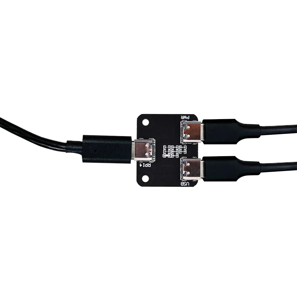 USB Power Splitter for Raspberry Pi Development Board BliKVM and PiKVM KVM over IP HDMI CSI Type-C Interface