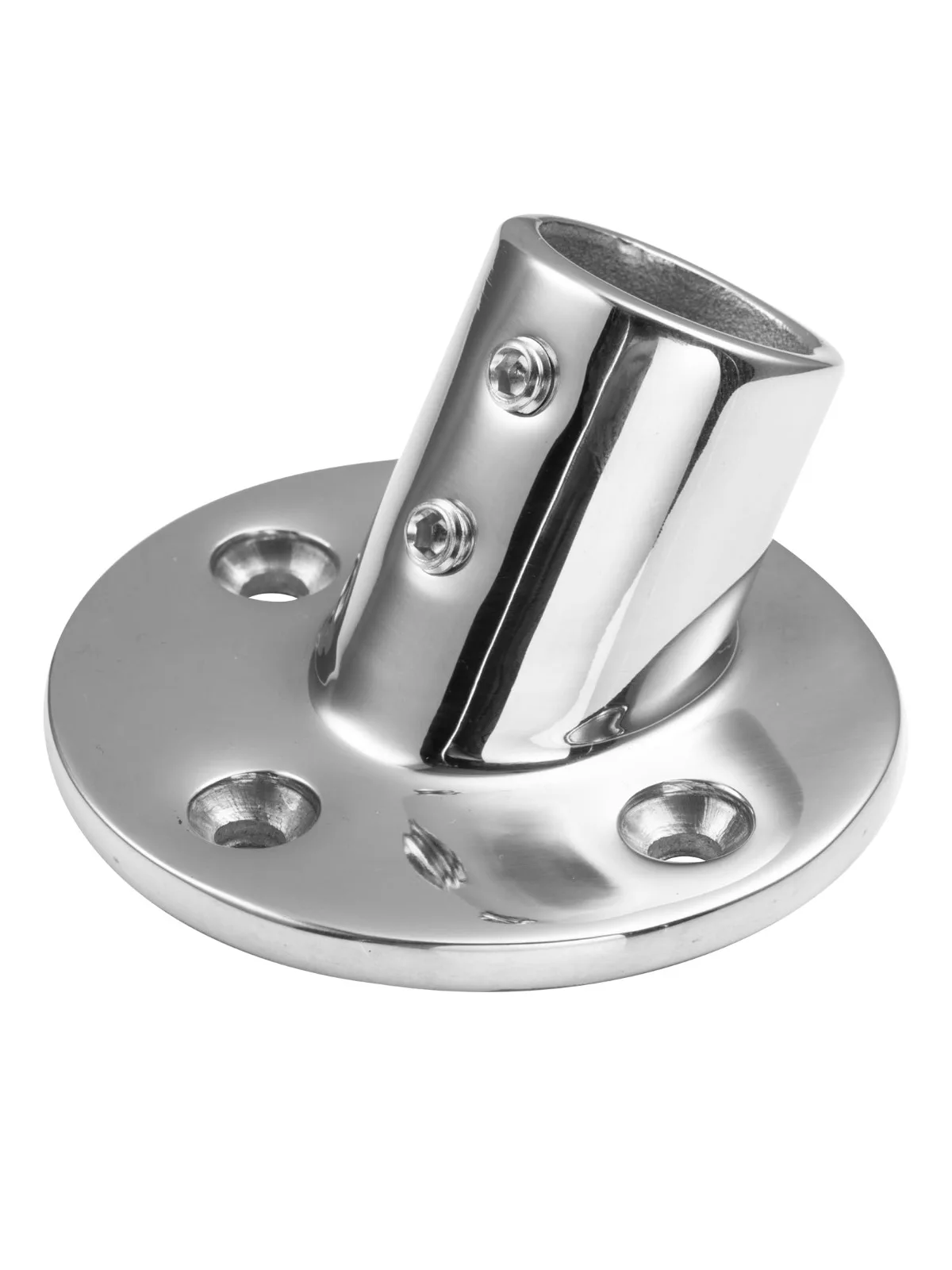 Goture 1PC raccord de main courante de bateau 35/45/60/90 degrés en acier inoxydable 7/8 "/1" Base ronde/rectangulaire matériel de garde-corps de bateau de Yacht