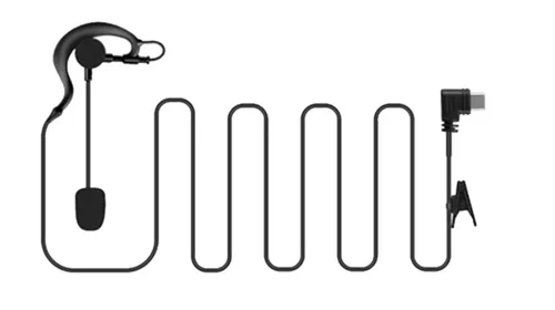 Imagen 2 del producto Auriculares adecuados para V4C Plus/V6C Pro +/V4 Plus/Pro + V6, casco de motocicleta, walkie-talkie Bluetooth, interfaz tipo C, cabeza de árbitro