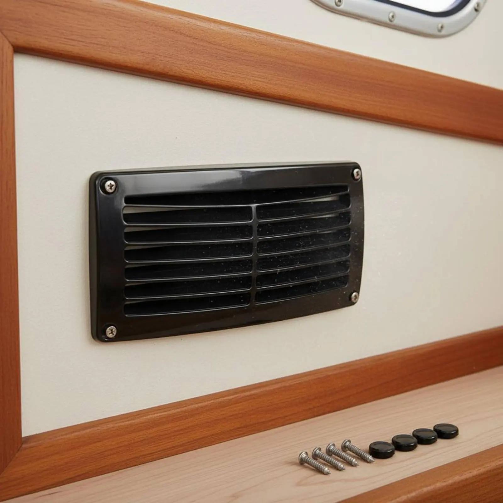 

ABS Plastic Ventilation Grille Easy to Install Boat Boat Air Vent Boat Ventilation Louver Waterproof Louvered Air Vent