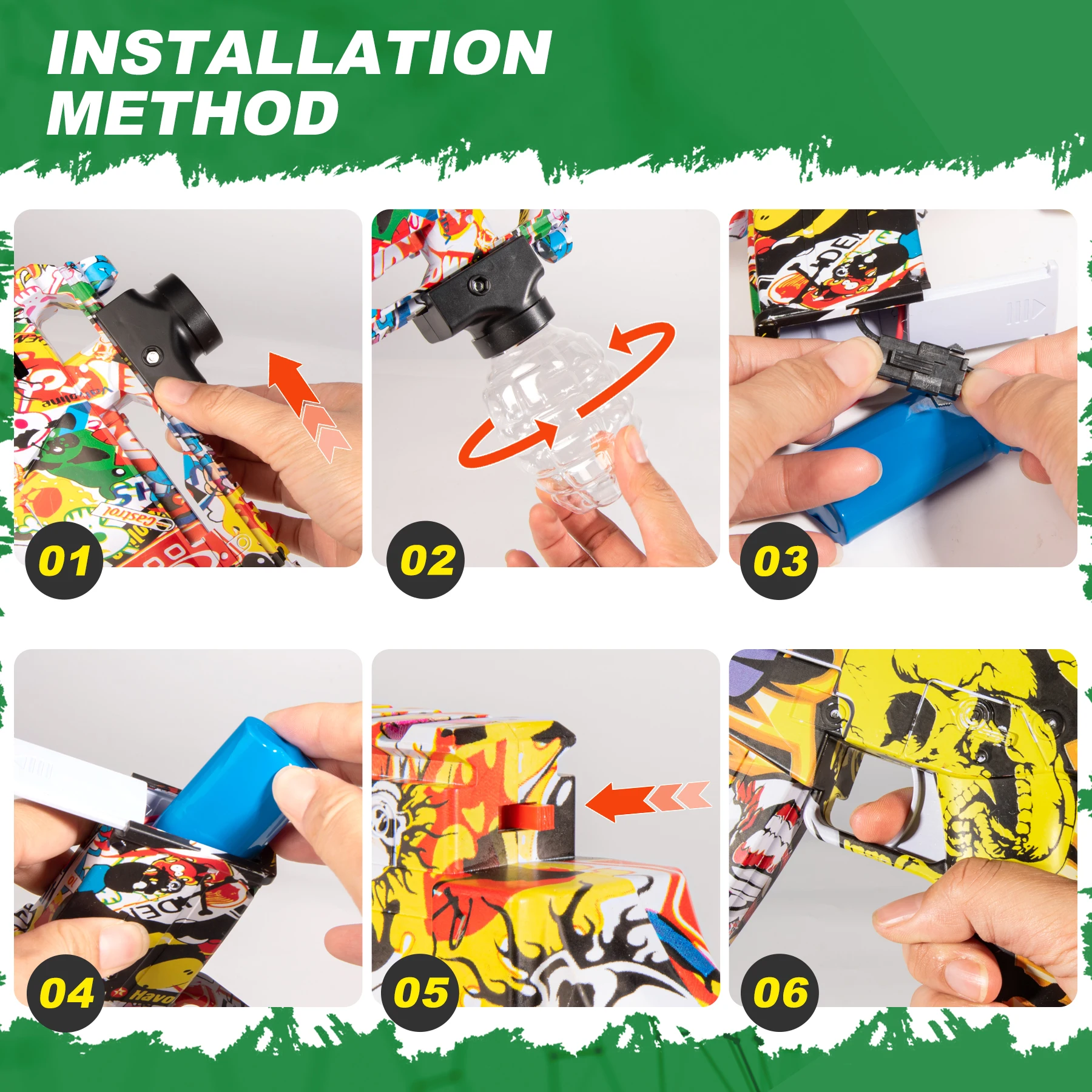 مسدس لعبة ناسف كهربائي G36 جديد لعام 2025 - إطلاق نار عالي الدقة - لعبة الحفلات - هدية عيد الهالوين لعيد الشكر (بدون رصاصات)