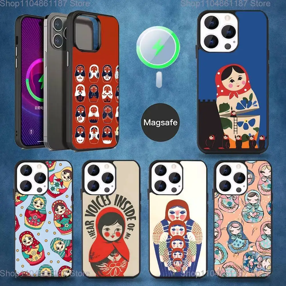 

Russian Dolls Matryoshka Phone Case For iPhone 17,16,15,14,13,12,11,Pro,Max,Plus,Mini,Magsafe,Magnetic Wireless Charging Case