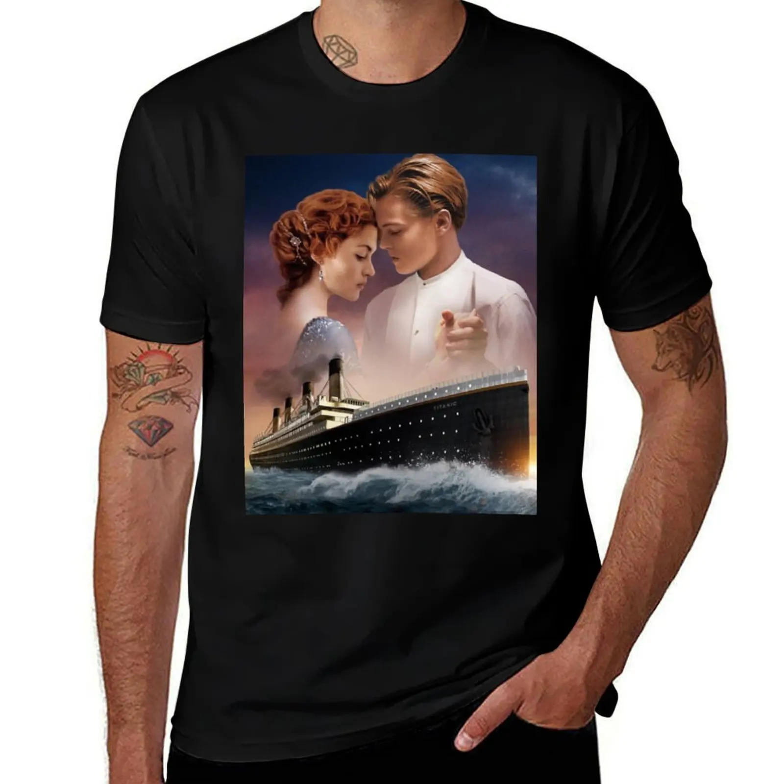 

man Titanic cotton shirt 100% t men shirt shirt t graphic man t designer T-Shirt T-Shirt