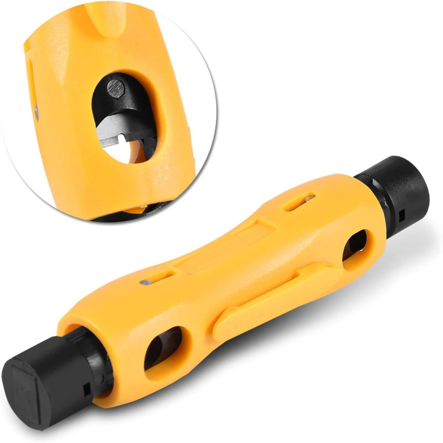 전기 기술자 및 DIY 매니아를 위한 고품질 다용도 양면 동축 와이어 스트리퍼 - 내구성이 뛰어난 전문가급 유틸리티