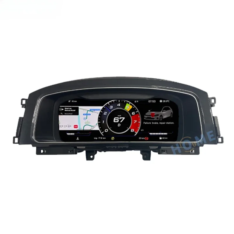 

Virtual Instrument Cluster CockPit Digital Dashboard Panel LCD Speedometer for7 R Golf7 MK7 GTi 2012~2020