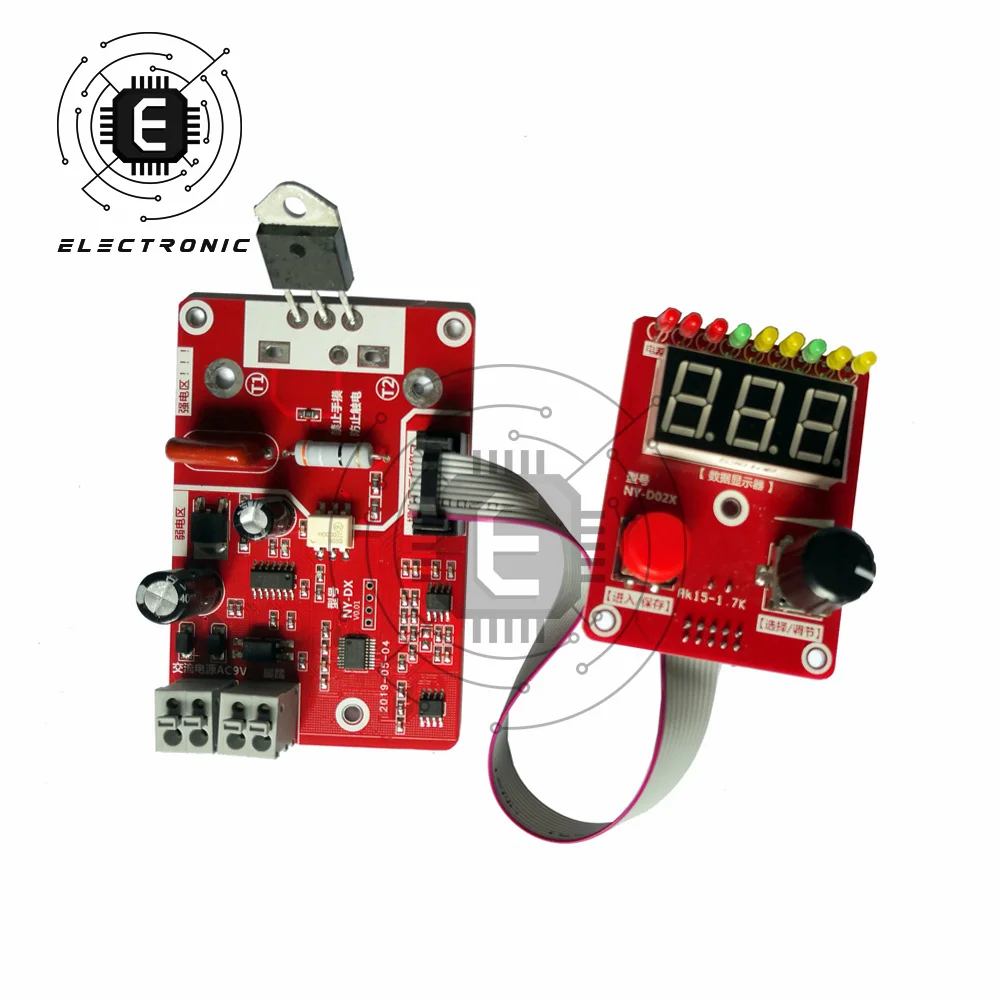 Imagem -04 - Duplo Pulso Ponto Máquina de Solda Encoder Tempo Módulo Dígito Painel Controle Placa Controlador Atual Ajustável Ny-d02