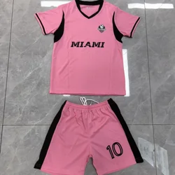 New Children Jersey 3Piece Set T-shirt+shorts+sock Boy Soccer Jerseys#10 Jersey Kids Girl Football Youth Size Jerseys Shirt Gift