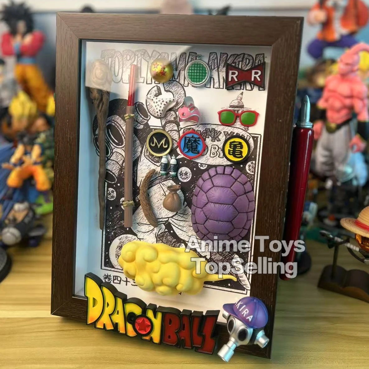 

33*25*5cm Anime Dragon Ball Z Figure Toriyama Akira Keepsake Goku Figures Pvc Statue Collection Model Toys for Children Gifts