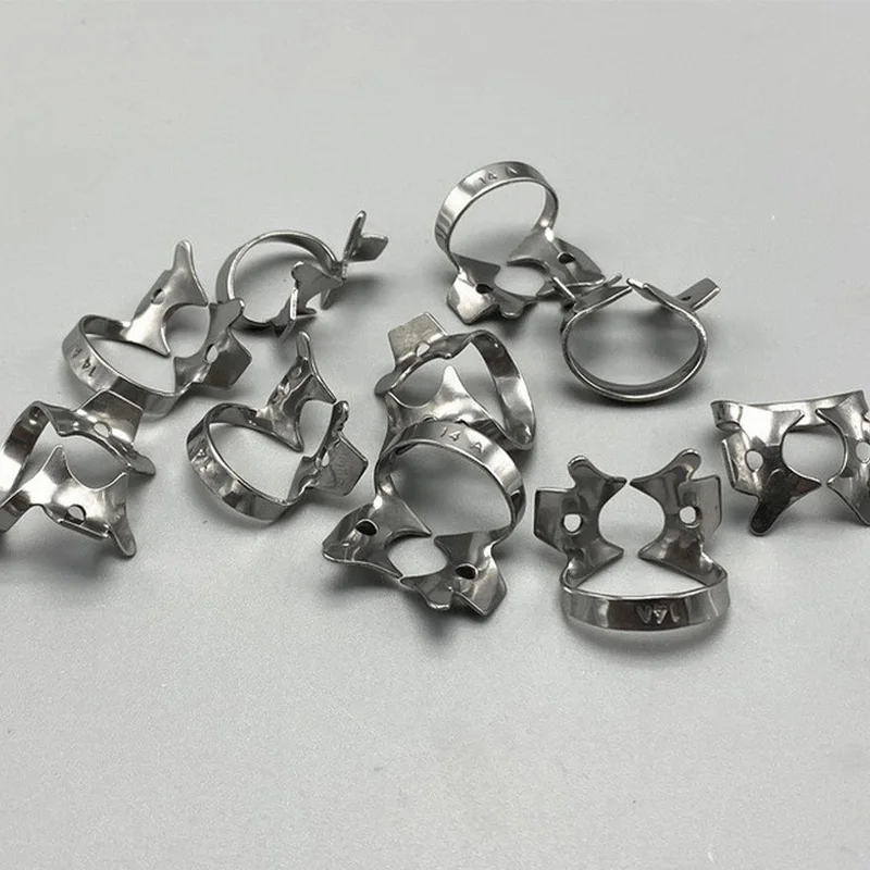 اللبية الأسنان المطاط السد المشابك الترميم حاجز كليب إطار من الاستانلس استيل حامل للأسنان المولي 12A 13A 14A طب الأسنان #6