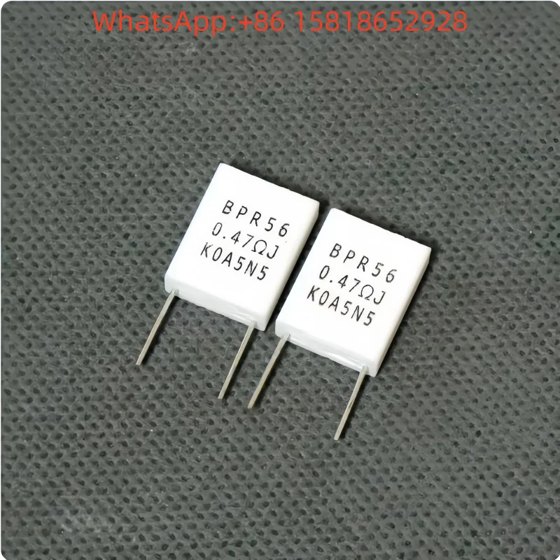 10pcs 0.47R 5W Non-inductive Resistor 0R47 0.47R 5W 470mΩ Cement Resistor
