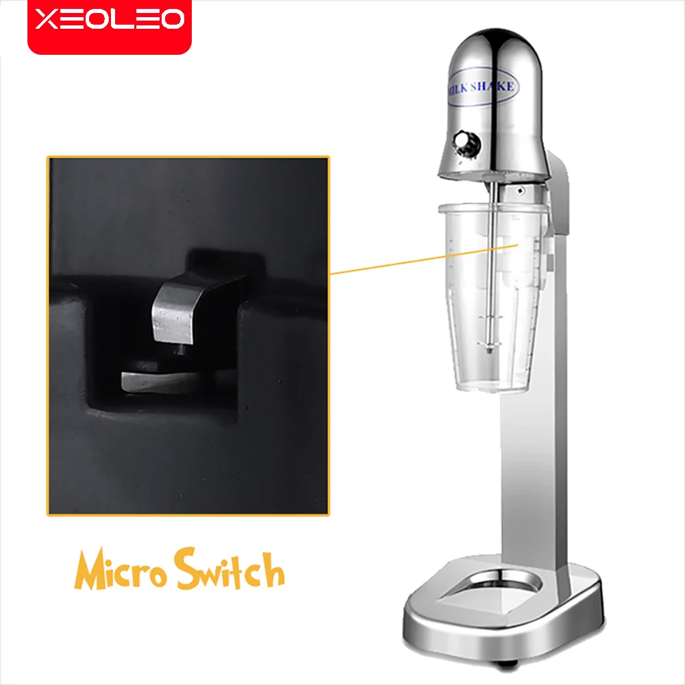 XEOLEO Stainless Steel Milkshaker Commercial Milk Shake Machine  Bubble Tea Stirring 18000rpm Double Speed Mixer Beverage Stirre