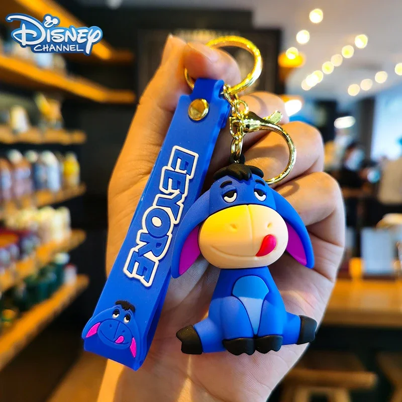 

Disney Winnie Eeyore Piglet Tigger Keychain Cartoon Anime Cute Doll Bag Pendant Car Key Chain Bag Charm Accessories Gift Toy
