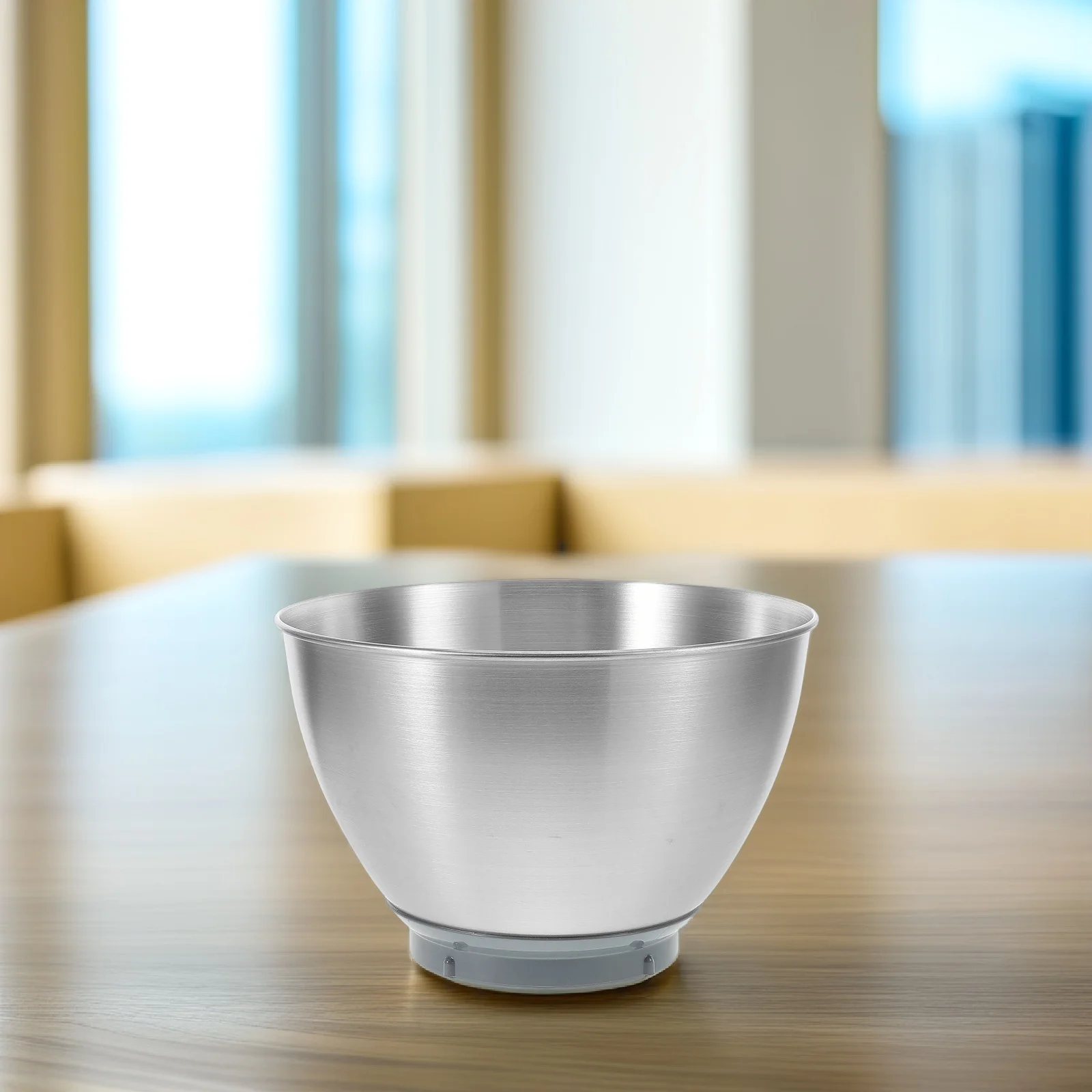 

Большая миска для смешивания из нержавеющей стали, утолщенная кухонная раковина для выпечки для теста, яиц, салата, металлическая миска для взбивания, противоскользящая подставка