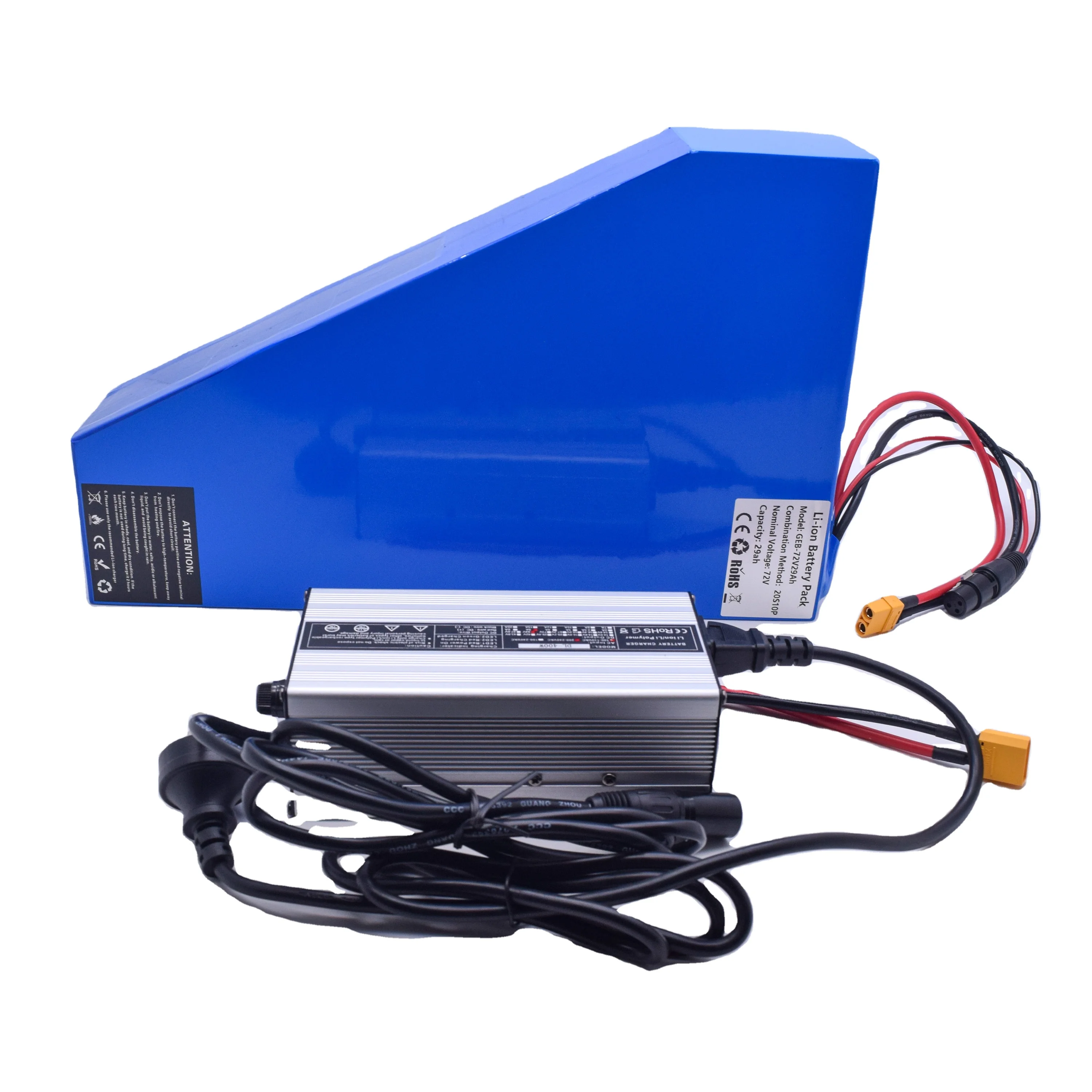 Elektrofahrrad-Umbausatz mit Dreiecksbatterie 5000W 3000W 2000W Dreiecksbatterie 72V 52V 48V Lithium
