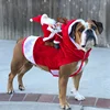 XS-2XL Warm Dog Clothes Dog Christmas Coat For Small Medium Dog Pet Clothing with Santa Claus Dog Christmas Decoration 1