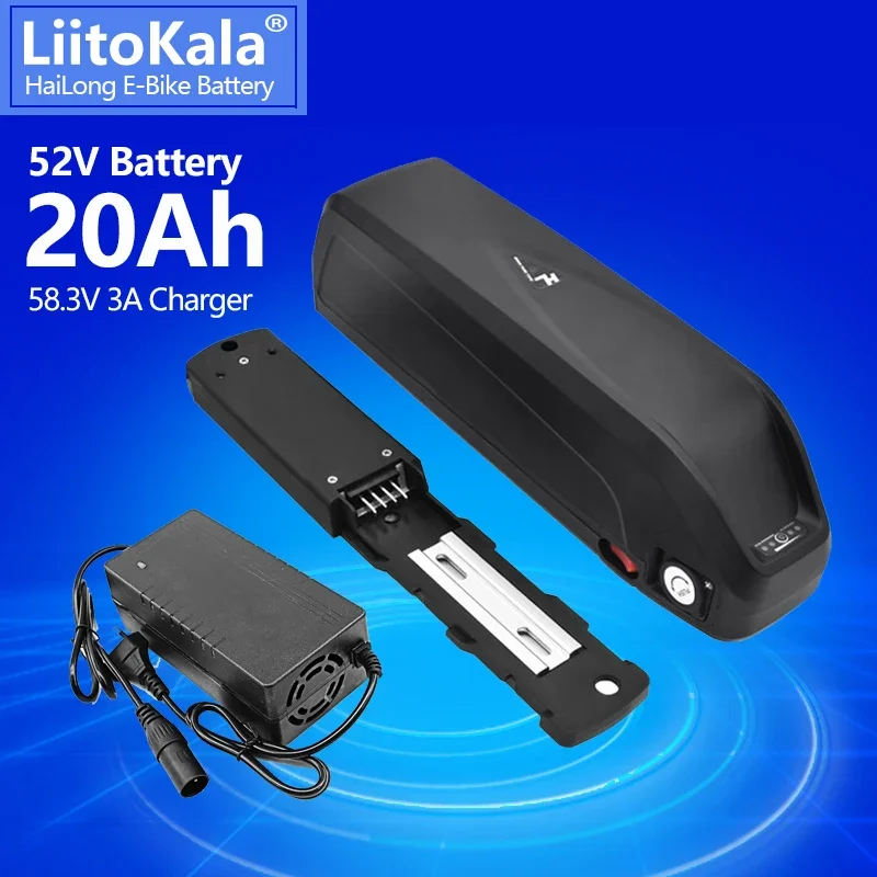 

LiitoKala 52V 20Ah 13S Elektrische Fahrrad Hailong Batterie USB 18650 BBS02 BBS03 BBSHD 500W 750W 1000W 1500W Roller Batterie