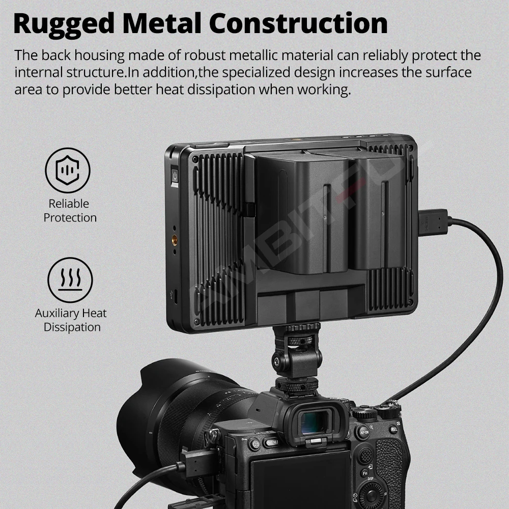 

Godox GM7S Monitor 7 inch Ultra Bright 4K HDMI Camera DSLR Display with 3D LUT Touch Screen, IPS FHD 1920x1080 for Video Live