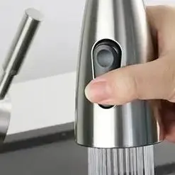 

Rust-resistant 360° New Rotate Swivel Spray Tap Head Water Saving Aerator Rain Two Spray Style Black Kitchen Sink