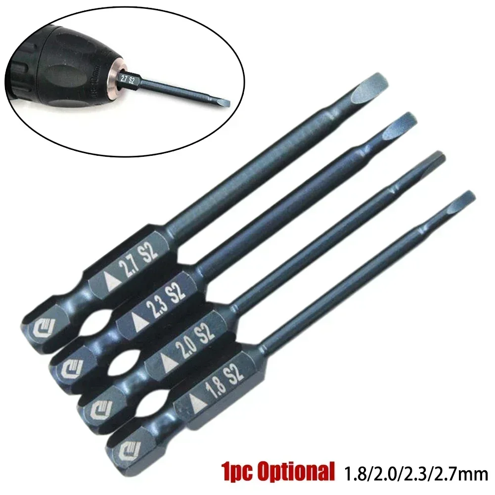 65mm Triangular Screwdriver Bit 1.8-2.7mm Hex Shank Magnetic Precise Screwdriver Anti Slip Triangle Screw Head