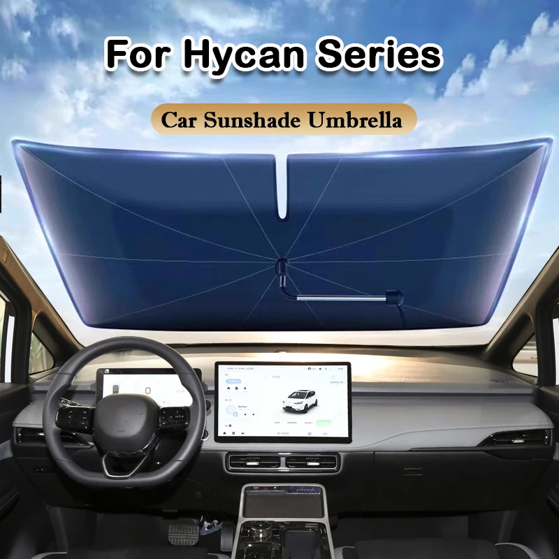 ل Hycan 007 A06 Z03 زجاج سيارة الشمسيات مظلة طوي نافذة أمامية الشمس قناع كتل UV غطاء للحماية العاكسة #1