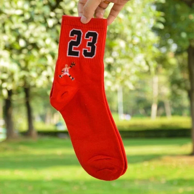 High Quality Fashion Men\'s Breathable Basketball Socks Elite Thick Sports Socks Unisex Harajukumen\'s Happy Funny Embroider Socks