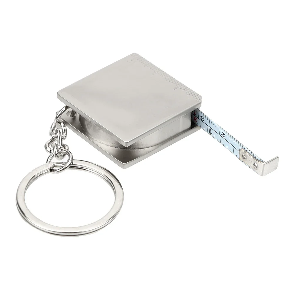 Hand Gauging Tools Key Ring Pull Ruler Tape Measure Keychain Portable Measuring Tools Retractable Ruler