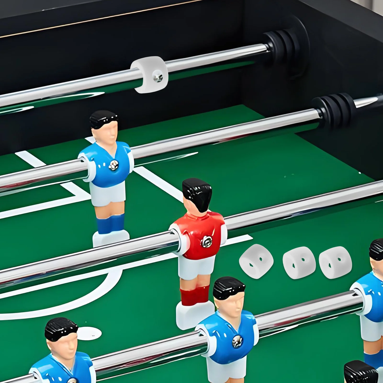 

8pcs Table Soccer Locator Rings Durable Plastic Foosball Parts Bushings Goal Bar Stop Replacement Accessories Positioner
