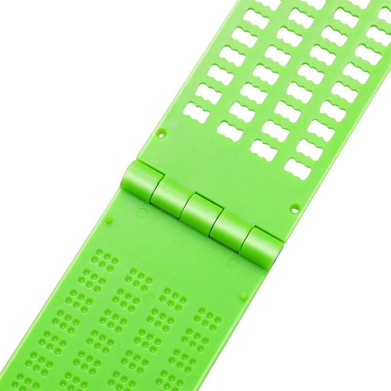 Imagem -02 - Linhas 28 Células Braille Placa de Escrita com Stylus Braille Ardósia Prática Portátil para o Cego Aprendizagem Suprimentos 4