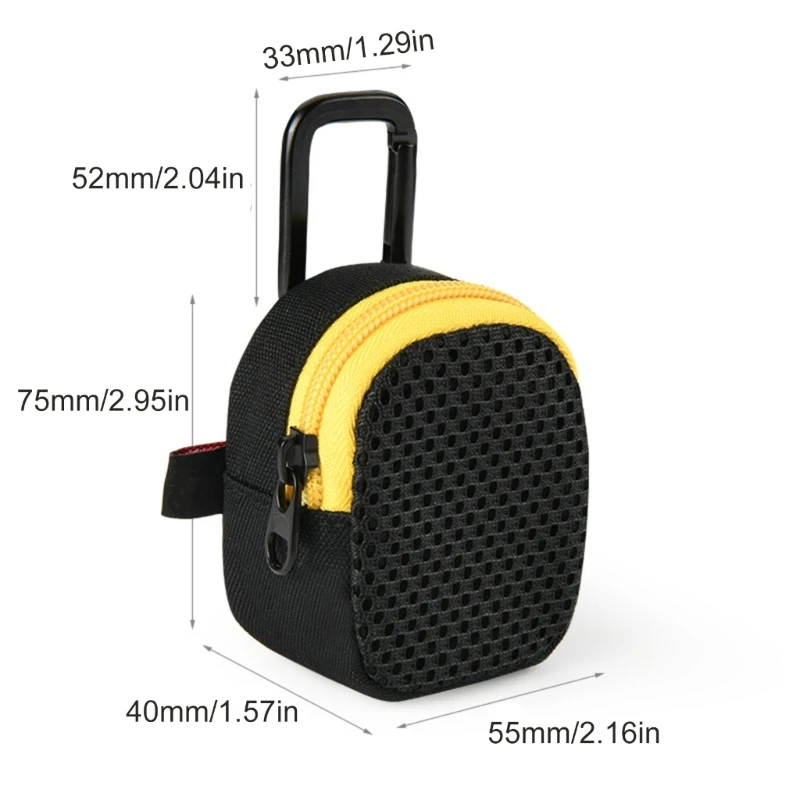 JobsitePro와 호환되는 헤비 듀티 스피커 홀더 케이스, 쉬운 부착 메쉬 구성을 위한 보안 카라비너 ​​클립