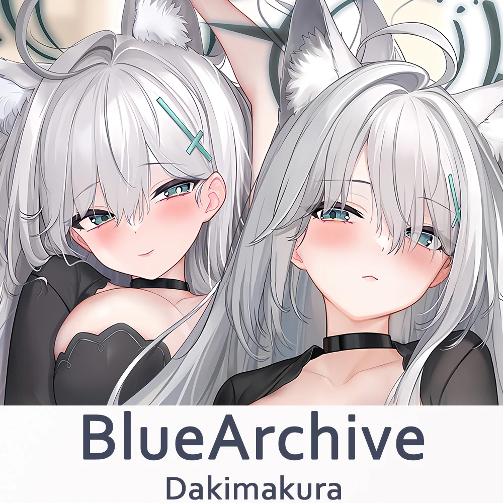 Blue Archive Sunaookami Shiroko Dakimakura 2WAY Hing Body Case Anime Game Pillow Cushion Cover