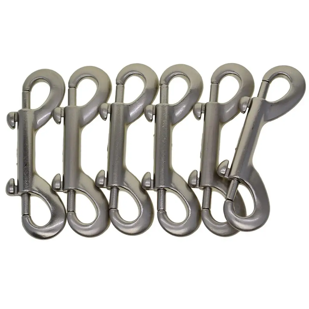 Double Ended Bolt Snap Hook Zinc Alloy Keychain Clip for Cable Rope and Strap Tie Down