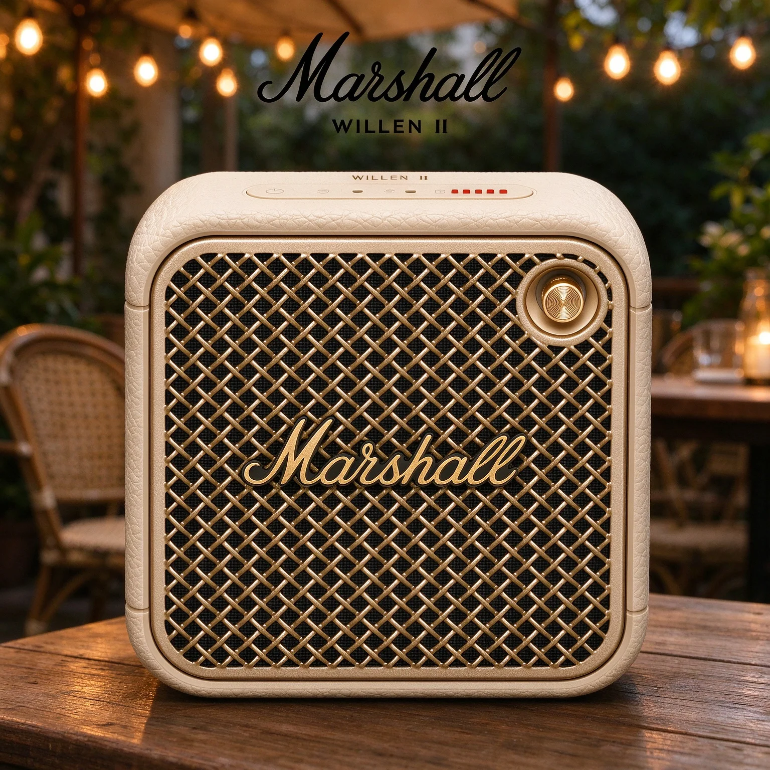 Marshall Willen II Bluetooth Speaker, 2-inch Driver, IP67 Dustproof, Multipoint Connection for Travel, Picnic and Backyard Use