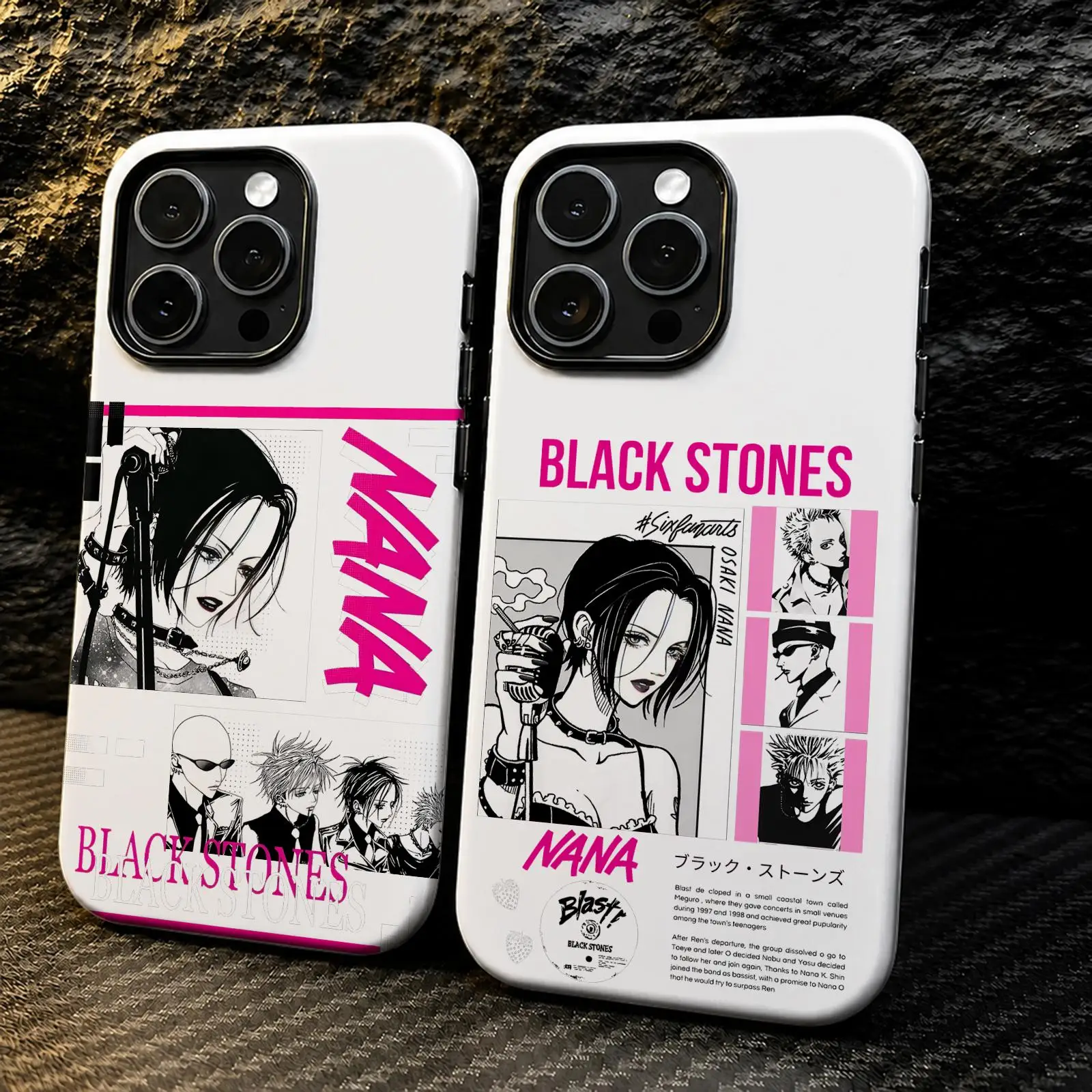 Anime Osaki N-Nana Phone Case For iPhone 17 16 15 14 13 12 11 Pro Max Air 2-in-1 Dual-Layer Back Shockproof Protective Cover
