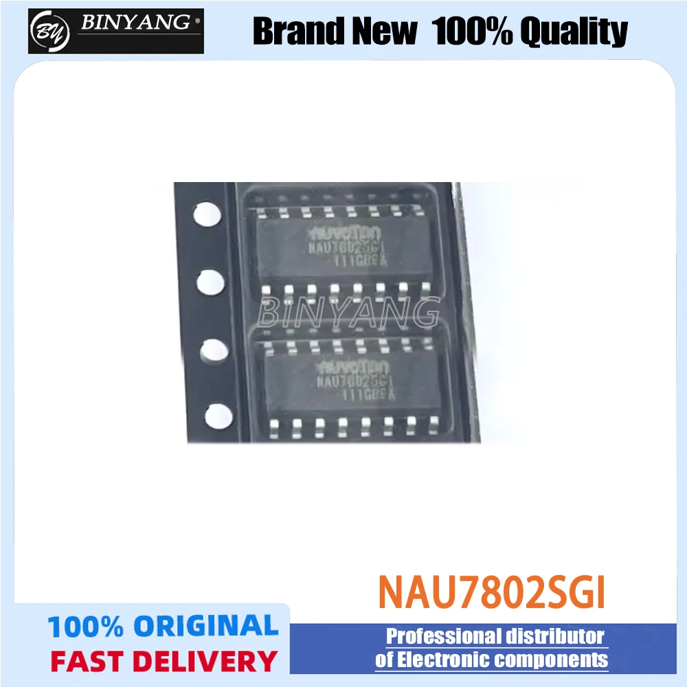 10PCS New original authentic NAU7802SGI SOP-16 NAU7802 SOP16 analog-to-digital conversion chip