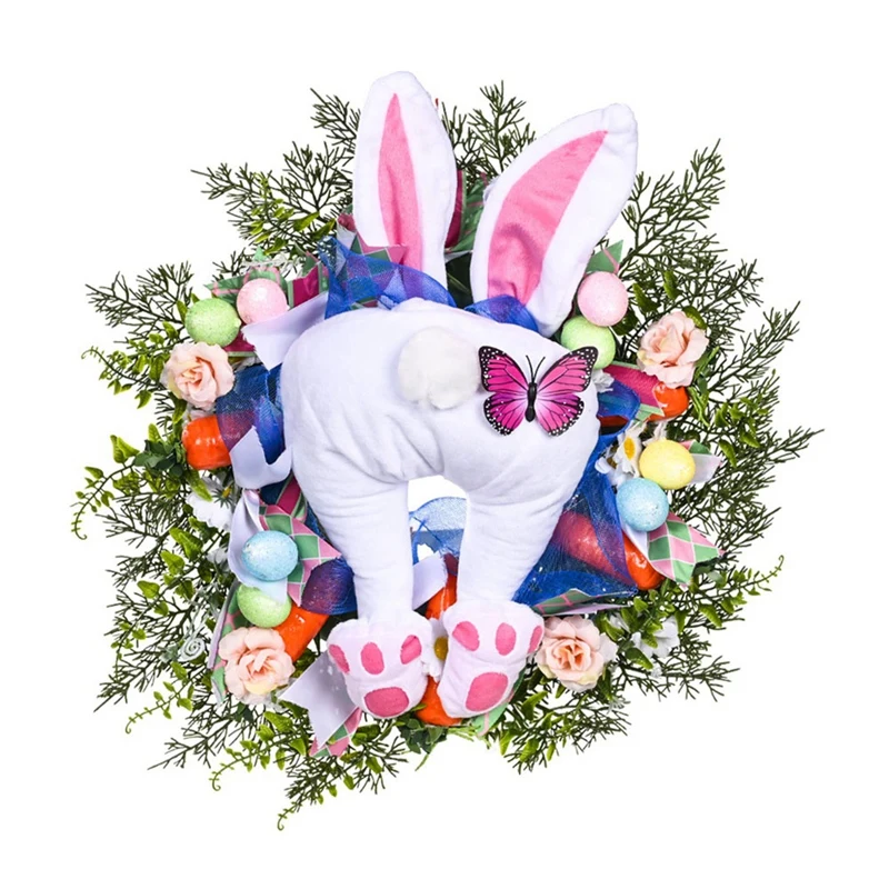 Colorful Easter  Garlands Door Oranments Wall Decoration Bunny Easter Party Eggs Happy Easter Party Decor For Home