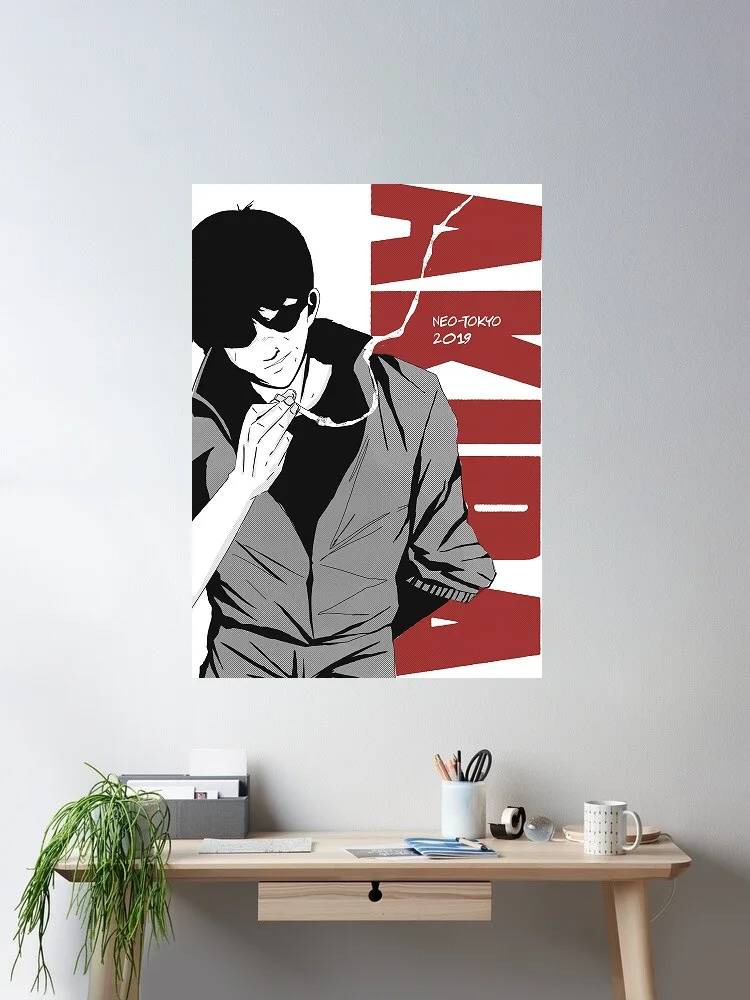 Akira Movie Art Print Canvas Poster, Living Room Decor, Home Wall Picture