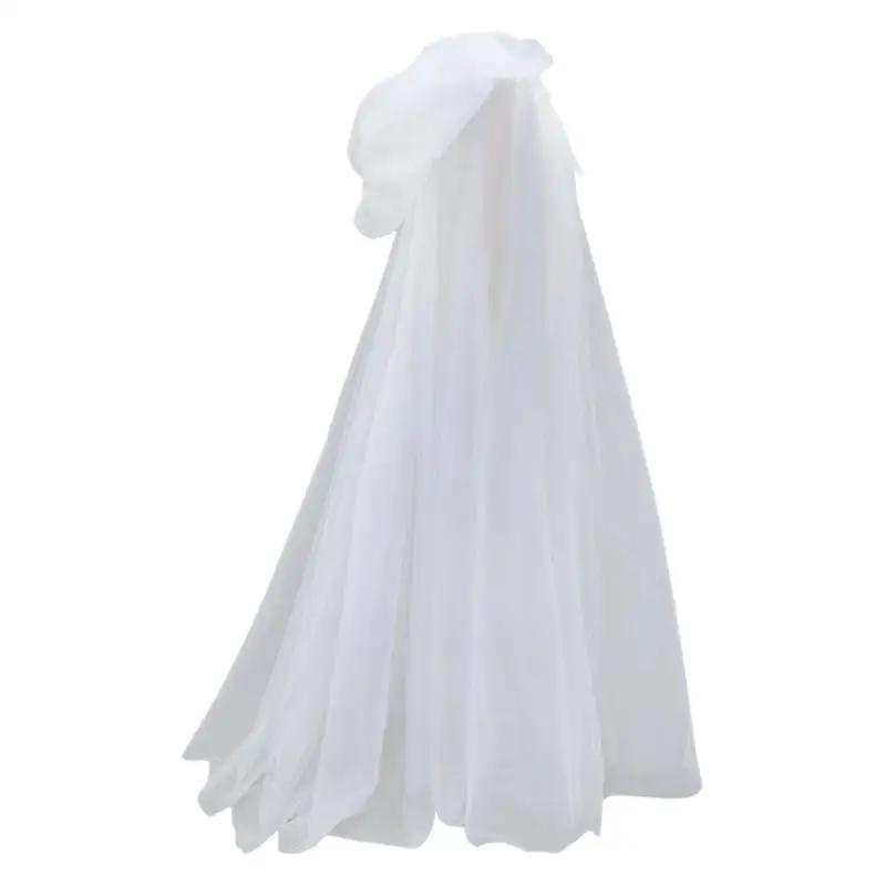 أزياء الهالوين التأثيرية بقلنسوة كيب غريم ريبر الساحرة شبكة طويلة كيب حفلة الرقص