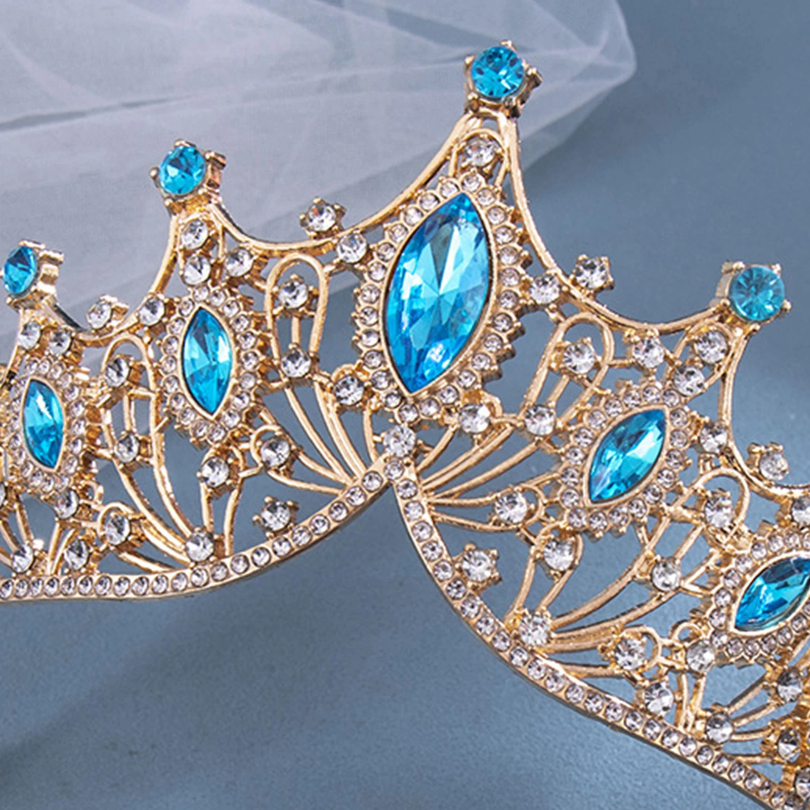 Braut Strass Krone Hochzeit Tiara rutsch feste verschleiß feste Dame Kopfschmuck für Braut Brautjungfer Prinzessin Kostüm