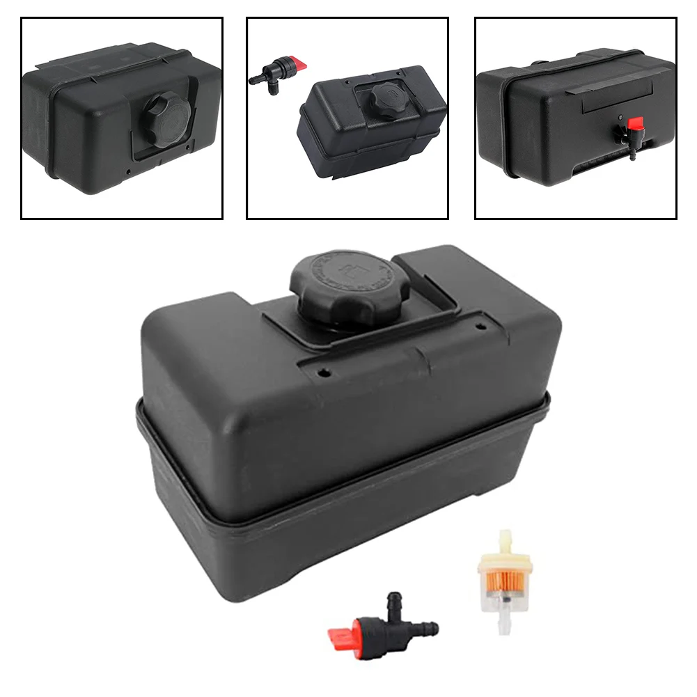 4-Quart Fuel Tank As Shown Plastic Fuel Tank Versatile Applications Outdoor Maintenance Resilient Material Compact Design