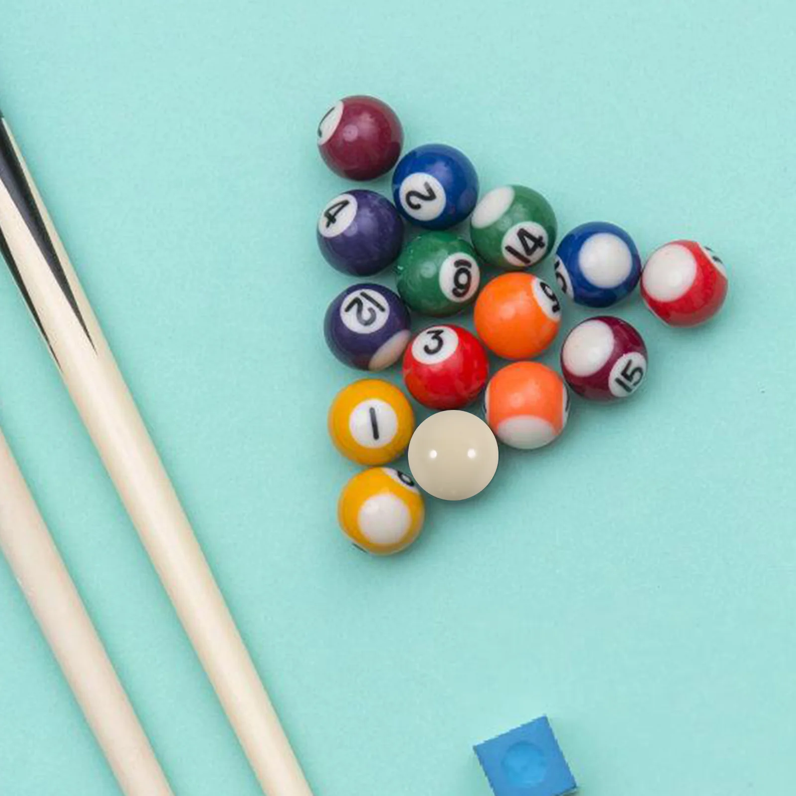 

White Billiard Resin Material Large Size Household Billiard Ball Practice Pool Cue Balls Durable Design Household Accessories