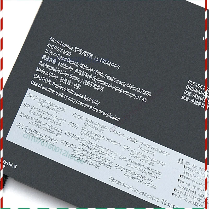 بطارية L18M4PF5 لجهاز Ideapad S540-15IWL GTX S540-15IML 5B10W67209 70Wh