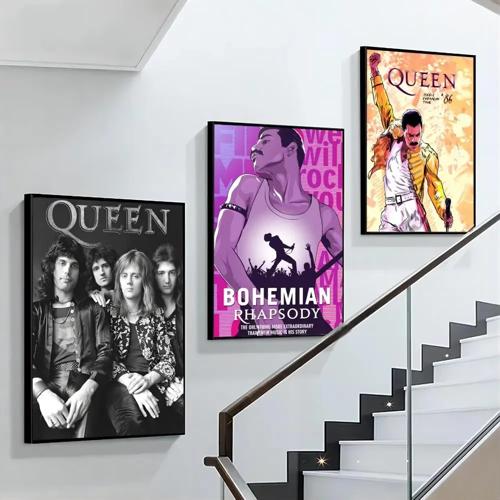 ملصق رابسودي بوهيمي ، ملصقات جدارية ، جداريات فنية ، لوحة كاواي عالية الدقة ، فريدي ميركوري ، كوين ، هدايا ، 1 *