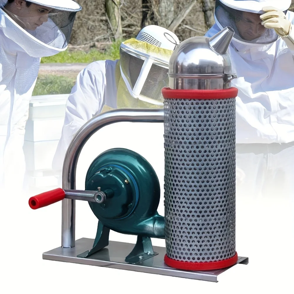 

1 set Hand-cranked bee smoke generator with anti-scalding net, beekeeping equipment, stainless steel bee smoker